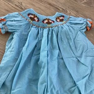 Turkey/Thanksgiving Smocked Dress